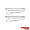 Extreme Max Extreme Max 3006.2591 BoatTector Premium Double Braid Nylon Fender Line Value 2-Pack-3/8" x 6' White 3006.2591